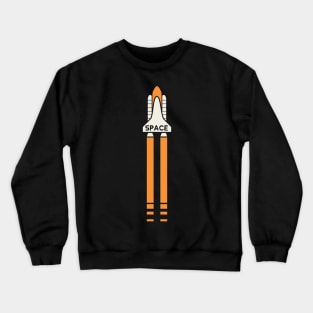 Space Shuttle Blasting Away Crewneck Sweatshirt